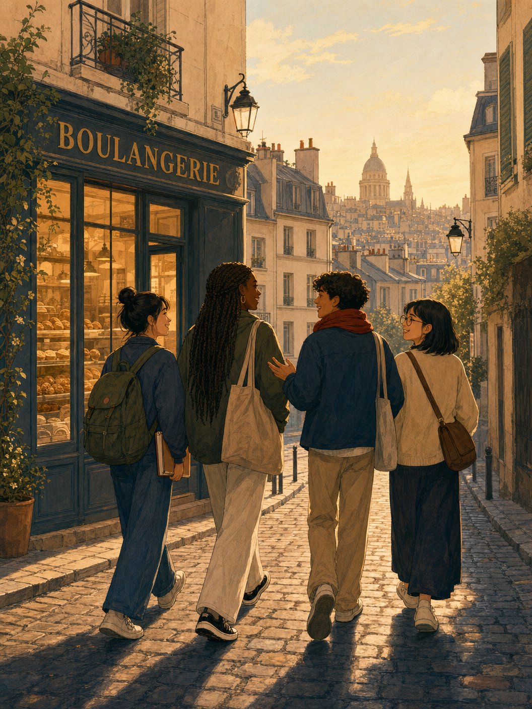 Quatre à Paris cover illustration
